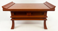 Vintage #24 Oak Kyo Table with Two Drawers