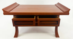 Vintage #24 Oak Kyo Table with Two Drawers