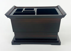 Ebony Candle & Incense Keeper Box