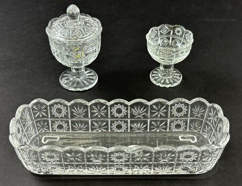 Crystal Water & Rice Cup Set with Incense Burner