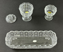 Crystal Water & Rice Cup Set with Incense Burner