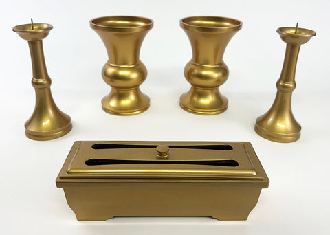 5 Piece Medium Gold Premium Butsugu Set