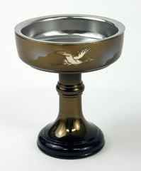 Bokashi Rice Cup with Removable Metal Insert with Flying Crane