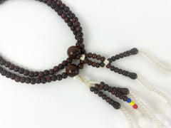 Tsuishu (Camphorwood) Beads with S.G.I. Logo