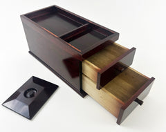 Vintage Cherry Wood Incense Storage Box