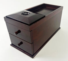 Vintage Cherry Wood Incense Storage Box