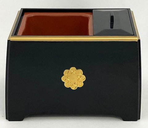 Premium Black with Gold Trim Powdered Incense Burner with S.G.I. Logo